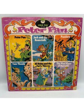 Peter Pan Records 6 Classic Stories Vinyl LP 33 RPM Childrens Album 8226